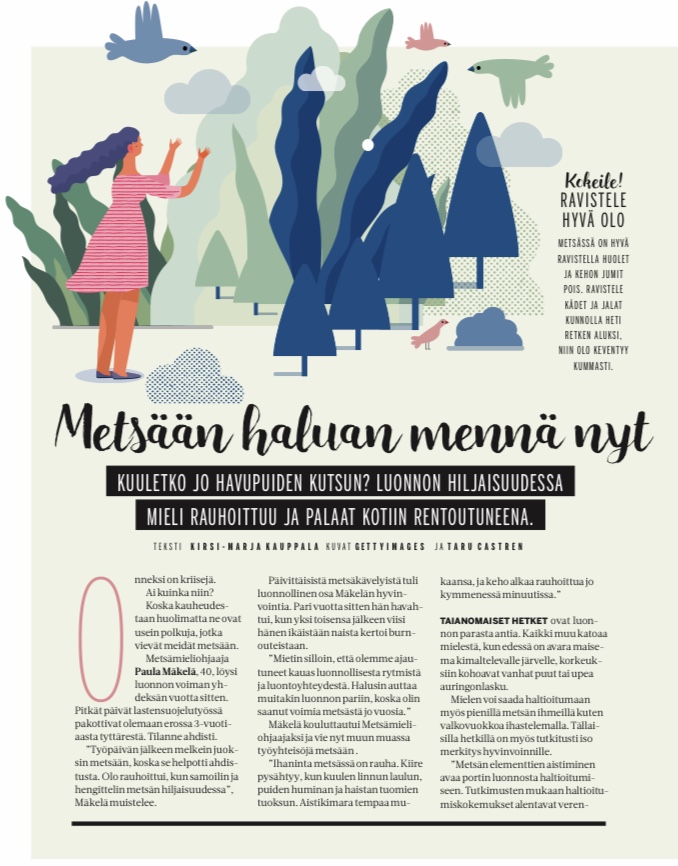 Kodin Kuvalehti: Metsään haluan mennä&nbsp;nyt
